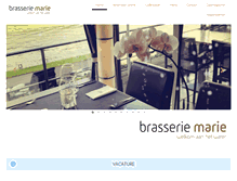 Tablet Screenshot of brasseriemarie.com